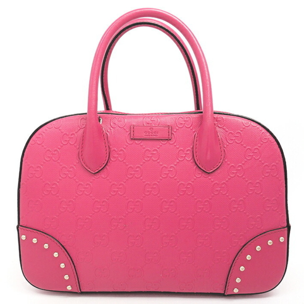 Gucci Handbag GG Studded Shoulder Bag Bright Diamante Pink
